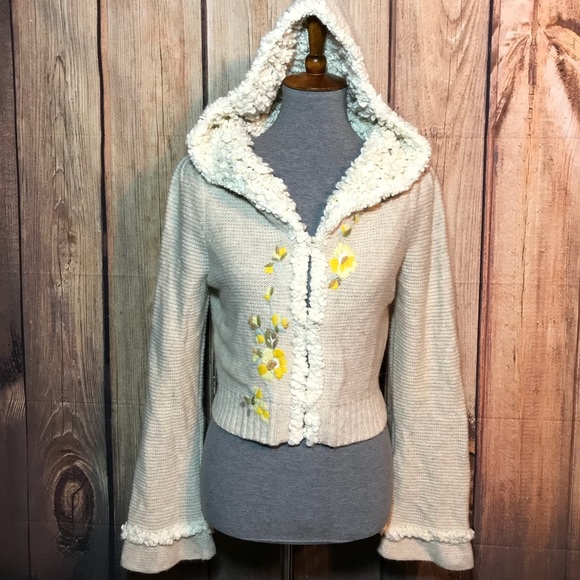 Anthro NWT sleeping on snow hooded sweater M - Picture 3 of 8